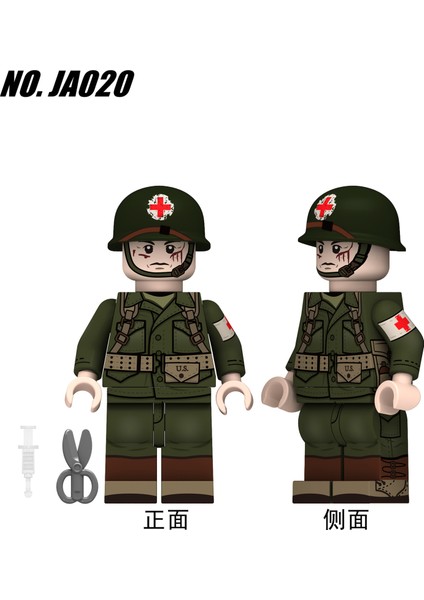 Tek Satış Ikinci Dünya Savaşı Yapı Taşı Minifigures Abd Medic Askerleri Çocuk Yetişkinler Için Tuğlaları Birleştirin Koleksiyon Hediye Oyuncaklar JA019-020 (Yurt Dışından)