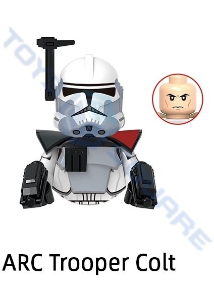 501TH Jet Troope Arc Clone Trooper Colt Kaptan Gri Kadro 13TH Kamino Modeli Yapı Taşları Moc Tuğla Seti Hediyeler Oyuncaklar (Yurt Dışından)