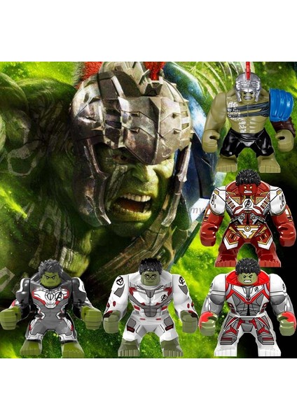 Avengers Endgame Minifigures ile Uyumlu Marvel Hulk Thor Iron Man Thanos Yapı Taşları Figür Tipi: Big Hulk 3 (Yurt Dışından) modelleri