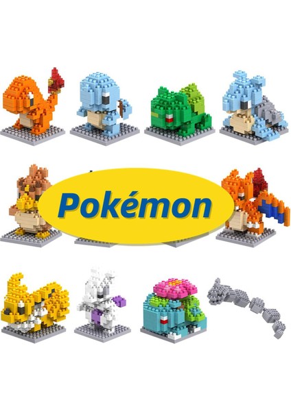 Pokémon Serisi Blokları Pokemon Nanoblock Pikachu Yapı Kiti Koleksiyon Serisi, Poke Ball Logic Tech ile 5-7cm Yükseklikte Duruyor (Yurt Dışından)