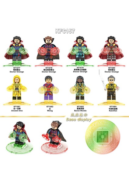 Tek Satış Marvel Doktor Garip Aksiyon Figürleri Yapı Taşları Wong Antik Bir Mordo Tuğlaları Çocuk Yetişkinler Için Birleştirin Koleksiyon Hediye Oyuncaklar KF6157 (Yurt Dışından)