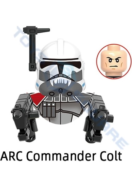 Dısney Komutanı Colt Blitz Havoc Çekiç Wolffe Boynuz Klon Asker Taburu Modeli Yapı Taşları Moc Tuğla Seti Hediyeler Oyuncaklar (Yurt Dışından)