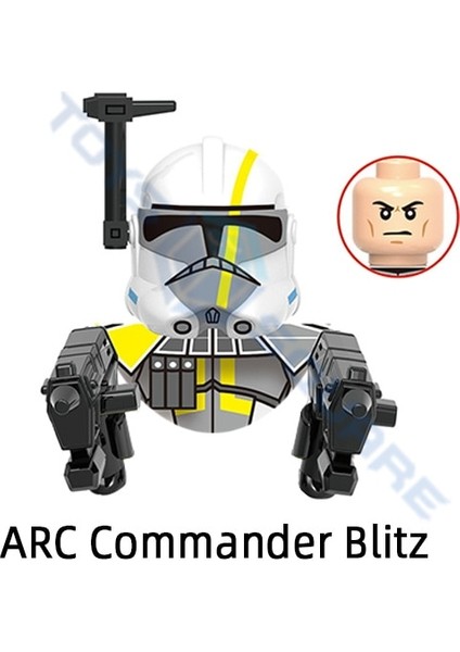 Dısney Komutanı Colt Blitz Havoc Çekiç Wolffe Boynuz Klon Asker Taburu Modeli Yapı Taşları Moc Tuğla Seti Hediyeler Oyuncaklar (Yurt Dışından)