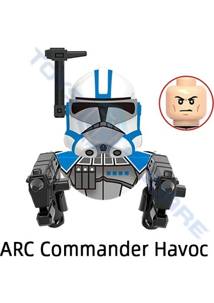 Dısney Komutanı Colt Blitz Havoc Çekiç Wolffe Boynuz Klon Asker Taburu Modeli Yapı Taşları Moc Tuğla Seti Hediyeler Oyuncaklar (Yurt Dışından)