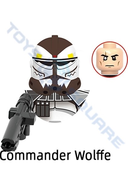 Dısney Komutanı Colt Blitz Havoc Çekiç Wolffe Boynuz Klon Asker Taburu Modeli Yapı Taşları Moc Tuğla Seti Hediyeler Oyuncaklar (Yurt Dışından)