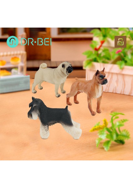 Gerçekçi Hayvan Oyuncak Gerçekçi Köpek Heykelcik Kek Toppers Çocuklar Için Doğum Günü Hediyeleri Okul Projeleri Husky Retriever Bulldog Süs Çocuklar Hayvan Heykelcik (Yurt Dışından)