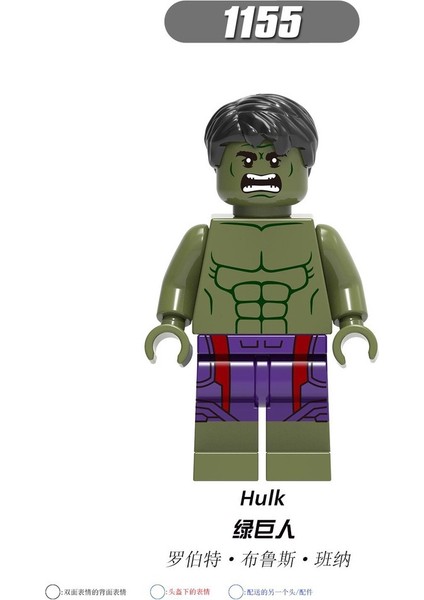 Minifigures X0244 Avengers Süper Kahraman Hulk Scarlet Cadı Hawkeye Örümcek Adam Yapı Taşları Oyuncaklar (Yurt Dışından)