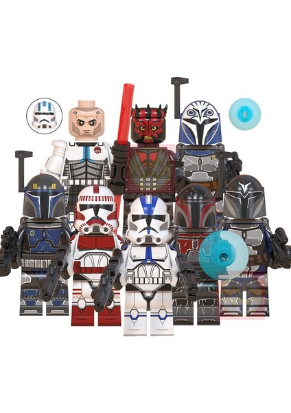 Hazır Stok Star Wars Clonetroopers Minifigures Yapı Taşları Oyuncakları MODEL:WM557 (Yurt Dışından)