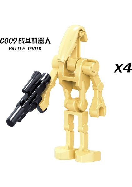 Star Wars Minifigures Uyumlu Yapı Taşları Oyuncaklar Süper Savaş Droid Ro-Go C009-C014 Renk :C014 (Yurt Dışından)