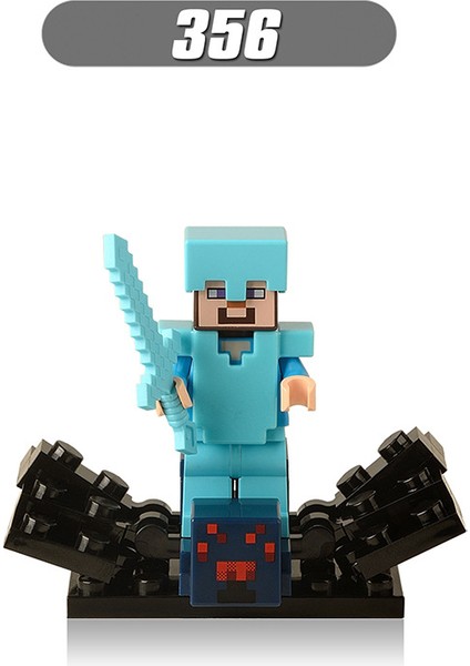 Adet/takım Minecraft Rakamlar Yapı Steve Alex Wither Iskelet Zombi Blokları Tuğla Çocuklar Için Hediye Oyuncaklar X0127 (Yurt Dışından)