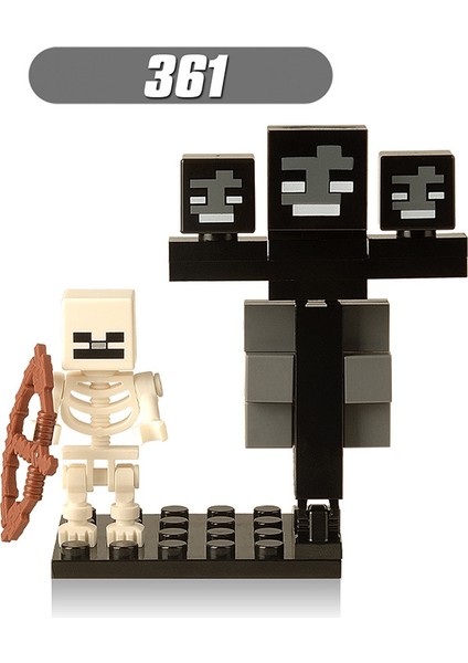 Adet/takım Minecraft Rakamlar Yapı Steve Alex Wither Iskelet Zombi Blokları Tuğla Çocuklar Için Hediye Oyuncaklar X0127 (Yurt Dışından)