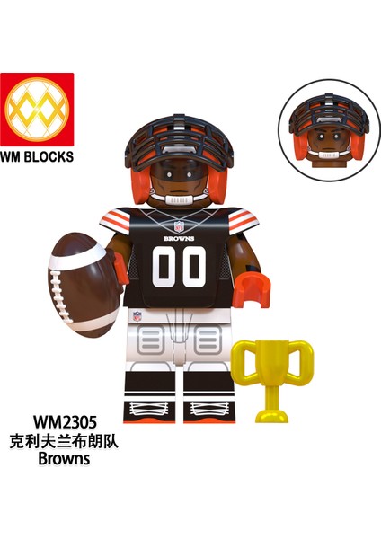 Tek Satış Futbol Oyunu Figürleri Yapı Taşları Rugby Sporları 49ERS Bills Cowboys Eagles Broncos Minifigure Yapı Tuğlaları Boys Için Oyuncaklar WM6133 (Yurt Dışından) fırsatları