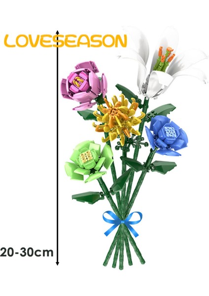 Loveseason Buket Yapı Taşı Pürüzsüz Kenar Ebeveyn-Çocuk Etkileşimi Buket Yapı Taşları Oyuncak (Yurt Dışından) fiyatları