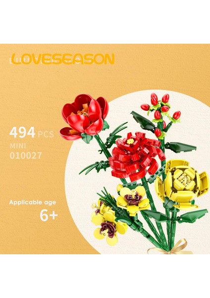 Loveseason Buket Yapı Taşı Pürüzsüz Kenar Ebeveyn-Çocuk Etkileşimi Buket Yapı Taşları Oyuncak (Yurt Dışından) fırsatları