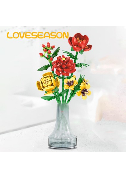 Loveseason Buket Yapı Taşı Pürüzsüz Kenar Ebeveyn-Çocuk Etkileşimi Buket Yapı Taşları Oyuncak (Yurt Dışından) indirimleri