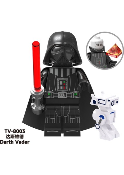 Tek Satış Yıldız Savaşı Yapı Taşları Rakamlar Komutan Obi Wan Darth Vader Ahsoka Clone Trooper C-3po Minifigure Yapı Tuğlaları Çocuk Oyuncakları TV6101 (Yurt Dışından)