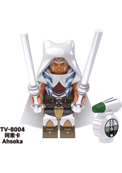 Tek Satış Yıldız Savaşı Yapı Taşları Rakamlar Komutan Obi Wan Darth Vader Ahsoka Clone Trooper C-3po Minifigure Yapı Tuğlaları Çocuk Oyuncakları TV6101 (Yurt Dışından)