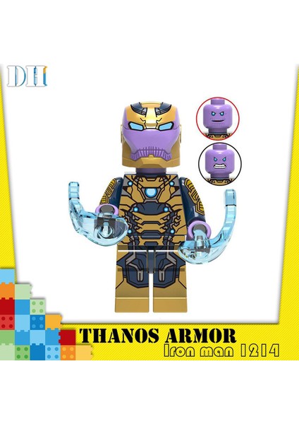 Theavengers Tümü Iron Man MARK85 Savaş Makinesi Kuantum Minifigürleri Uyumlu Yapı Taşları Tümü Iron Man:thanos (Yurt Dışından)