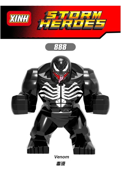 Avengers Büyük Minifigures Carnage Demir Adam Thanos Hulk Örümcek Adam Marvel Yapı Taşları Dıy Oyuncaklar Modeli: XH888 (Yurt Dışından)