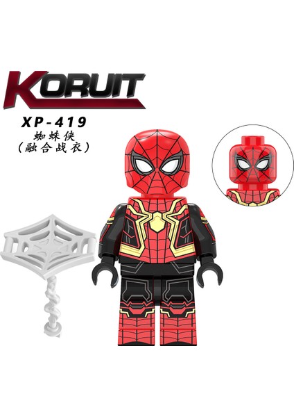 Tek Satış Marvel Örümcek Adam: Eve Dönüş Yok Aksiyon Figürleri Brock Mysterio Ps4 Örümcek Adam Demir Örümcek Adam Yapı Taşları Tuğlalar Çocuklar Için Hediye Oyuncaklar KT1055 (Yurt Dışından)