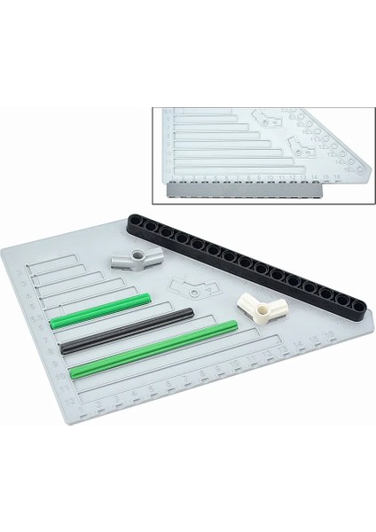 Çok Fonksiyonlu Yapı Taşı Ölçme Cetveli Teknik Tuğla Plastik Ölçüm Tahtası Aracı Sökme Cihazı Pense Cetvel Leduo Oyuncak (Yurt Dışından) fırsatları