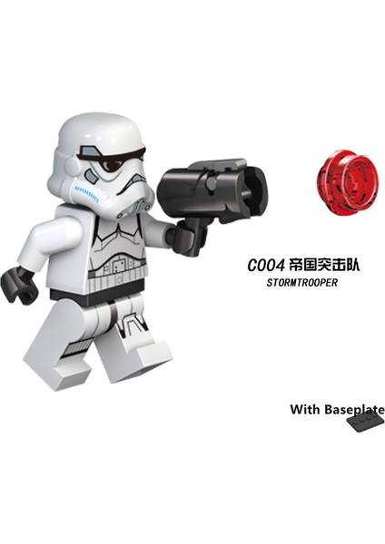 Gc Minifigures Star Wars Trooper Fırtına Leia Dart Vader Asi Genel Ağır Savaş Driod Modeli Yapı Taşları Çocuk Oyuncak (Yurt Dışından)