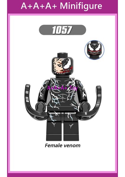 Minifigures X0231 Süper Kahraman Katliam Doktor Ahtapot Örümcek Adam Yapı Taşları Oyuncaklar 颜色:X1062 (Yurt Dışından)