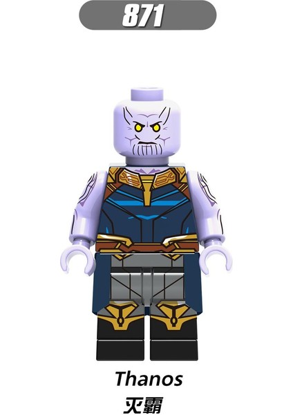 Tek Satış Marvel Yapı Taşları Thanos Savaş Makinesi Görüş Kaptan Amerika Scarlet Cadı Figürleri Çocuk Oyuncakları Koleksiyonu Yapı Taşları X0193 (Yurt Dışından)