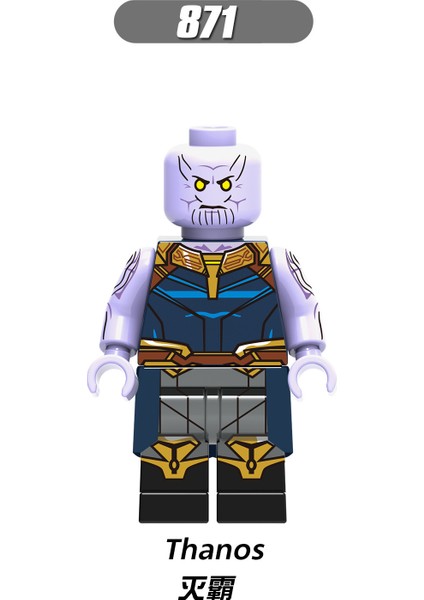 Tek Satış Marvel Yapı Taşları Thanos Savaş Makinesi Görüş Kaptan Amerika Scarlet Cadı Figürleri Çocuk Oyuncakları Koleksiyonu Yapı Taşları X0193 (Yurt Dışından)