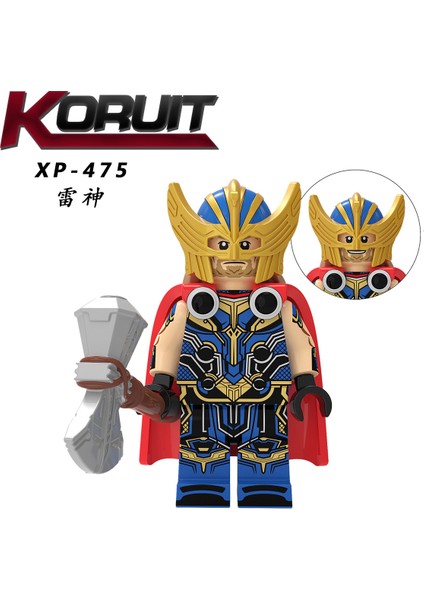 8 Adet/takım Marvel Thor Rakamlar Yapı Taşları Mighty Thor Gorr Korg Groot Zeus Valkyrie Minifigures Tuğlalar Çocuklar Için Hediye Oyuncaklar KT1062 (Yurt Dışından) modelleri