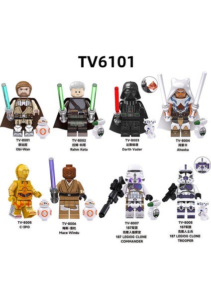 8pcs Planet Serisi Çocuk Bulmaca Savaş Montajlı Yapı Taşı Minifigure Oyuncak (Yurt Dışından)