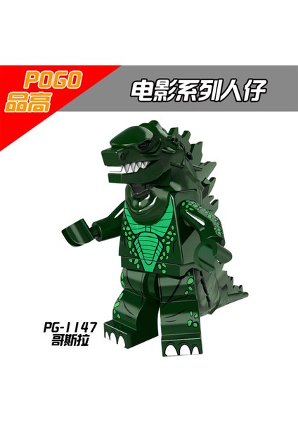 Tek Satış Sıcak Godzilla Yapı Taşı Dinozor Yapı Taşı Anime Karakter Serisi Oyuncaklar Çocuklar Için Hediye PG8090 (Yurt Dışından)