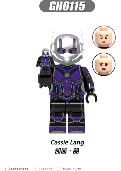 Tek Satış Marvel Rakamlar Yapı Taşları Karınca Adam Wasp Cassie Lang Kang Fatih Minifigures Çocuk Oyuncakları G0115 (Yurt Dışından)