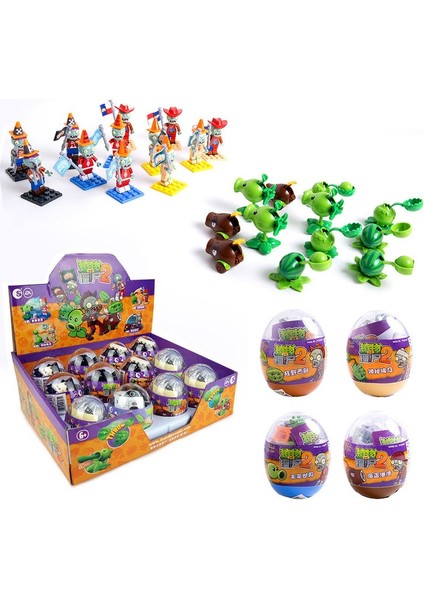 Yeşil Kedi Mevcut Oyun Bitkiler Vs Zombies Rakamlar Abs Peashooter Pvz Oyuncak Inşaat Blokları Bebek Erken Eğitici Oyuncak (Yurt Dışından) modelleri