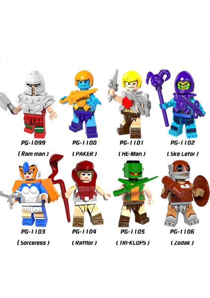 Yapı Taşları Minifigure Oyuncak He-Man Masters Serisi Gömülü Ldren Yapı Taşları Oyuncakları RENK:PG1099 (Yurt Dışından) modelleri
