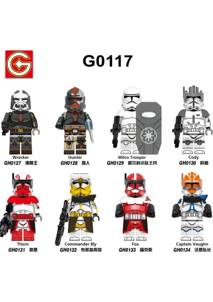 Tek Satış Yıldız Savaşı Figürleri Yapı Taşları Tamirci Avcısı Cody Fox Komutanı Trooper Aksiyon Figürleri Aksesuarları Çocuk Oyuncakları G0117 (Yurt Dışından)