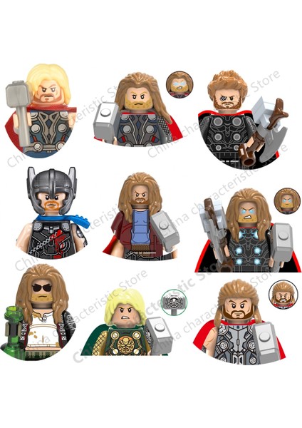 XH1290 Film Animasyon Thor Thunder Blokları Minifigure Aksiyon Figürü Eğitim Çocuklar Için Oyuncak Yapı Taşı Hediyeler XH1275 (Yurt Dışından) modelleri