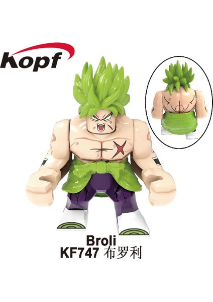 Tek Satış Anime Dragon Ball Z Yapı Taşları Büyük Figürler Broli Süper Saiyan Aksiyon Figürleri Tuğla Oyuncaklar Hediyeler Çocuk Oyuncakları KF6073 (Yurt Dışından)