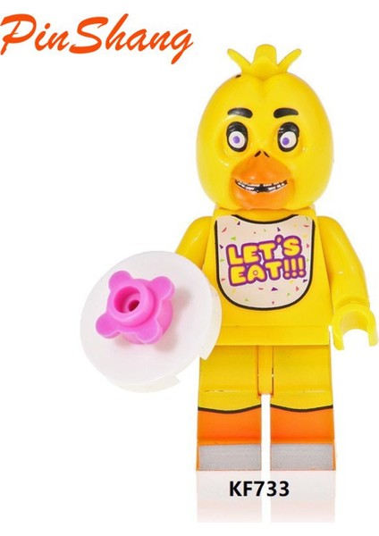 Pinshang Mevcut Fnaf Yapı Taşları Foxy Chica Bonnie Freddy'de Beş Gece Figürleri (Yurt Dışından)