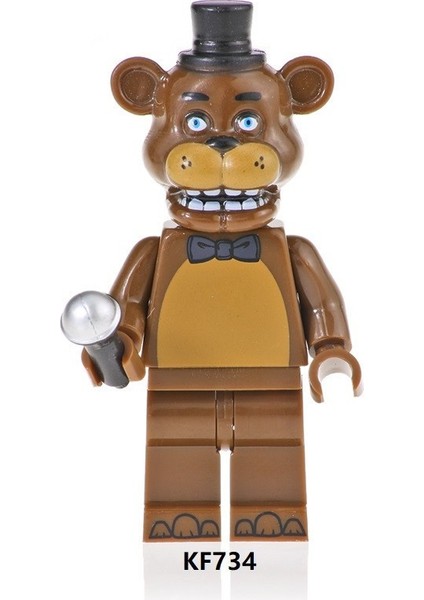 Pinshang Mevcut Fnaf Yapı Taşları Foxy Chica Bonnie Freddy'de Beş Gece Figürleri (Yurt Dışından) modelleri