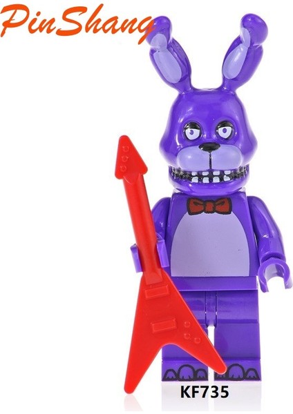 Pinshang Mevcut Fnaf Yapı Taşları Foxy Chica Bonnie Freddy'de Beş Gece Figürleri (Yurt Dışından) indirimleri