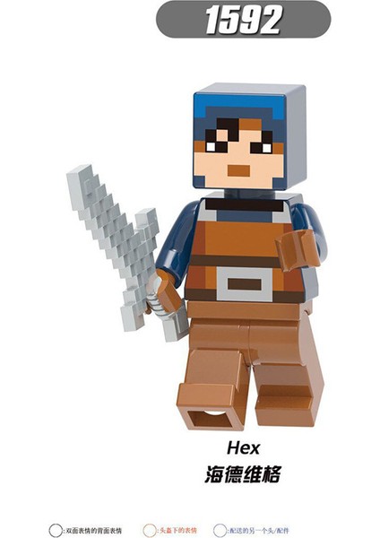 8 Adet/takım Minecraft Rakamlar Bina Tilki Köylü Kalamar Panda Blokları Tuğla Çocuklar Için Hediye Oyuncaklar X0299 (Yurt Dışından)