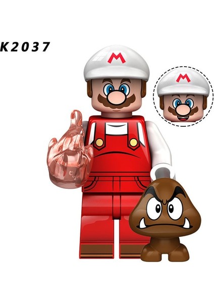 Süper Mario Minifigures Yapı Taşları Oyuncakları KDL805 Karakteriyle UYUMLU:K2033 (Yurt Dışından)