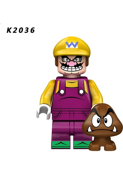 Süper Mario Minifigures Yapı Taşları Oyuncakları KDL805 Karakteriyle UYUMLU:K2033 (Yurt Dışından)
