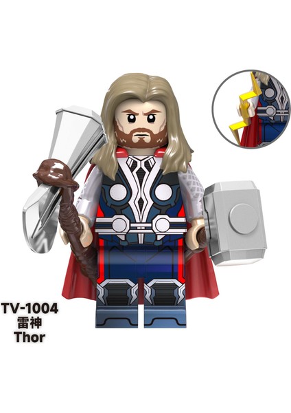 Tek Satış Marvel Yapı Taşları Rakamlar Thor Ultron Wanda Kaptan Amerikalı Doktor Garip Demir Adam Siyah Panter Minifigure Yapı Tuğlaları Çocuk Oyuncakları TV6201 (Yurt Dışından)