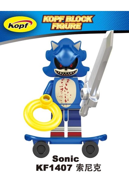 Tek Satış Film Süper Serisi Sonic Yapı Taşları Tuğlalar Amy Rose Gölge Gümüş Süper Sonic Teiruzu Nakuru Doll Aksiyon Figürleri Oyuncaklar Çocuk KF6123 (Yurt Dışından)