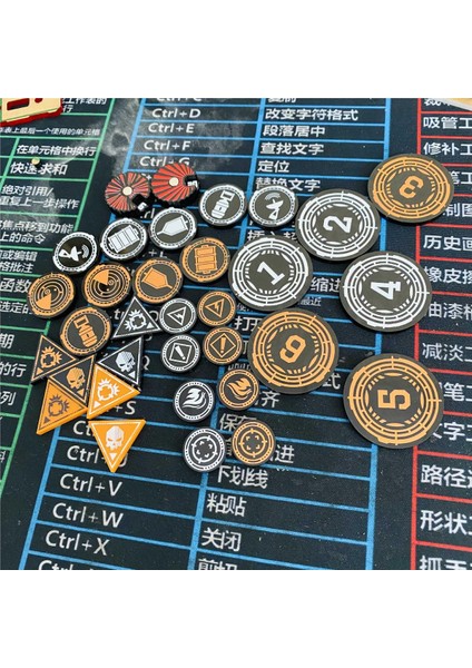 Wargaming Aksesuar Seti - Takım Jetonlarını Öldür - Uv Baskı + Lazer Kesim (Yurt Dışından)