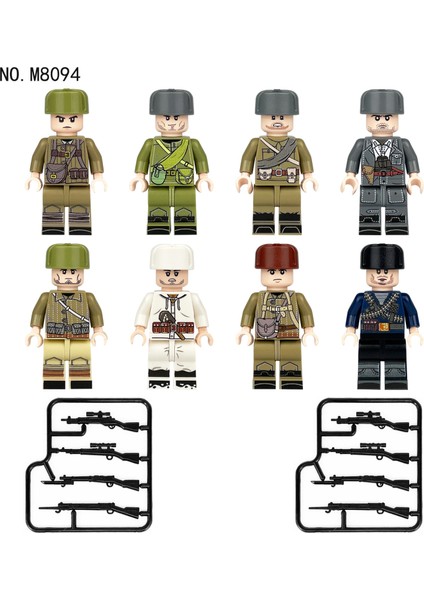 8pcs Ekipman Minifigures Küçük Parçacık Bebekleri Çocuk Montajlı Yapı Taşı Oyuncakları (Yurt Dışından) modelleri