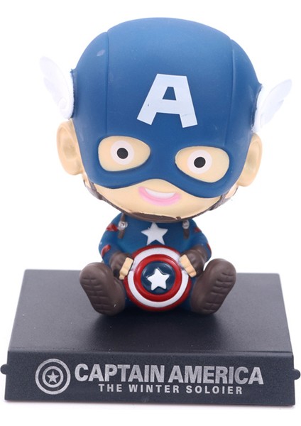 8 cm Batman Groot Bebek Heykelcik Standı Bobblehead Bahar Oyuncak Araba Pano Dekor (Yurt Dışından)