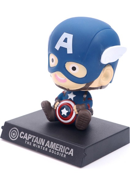 8 cm Batman Groot Bebek Heykelcik Standı Bobblehead Bahar Oyuncak Araba Pano Dekor (Yurt Dışından)